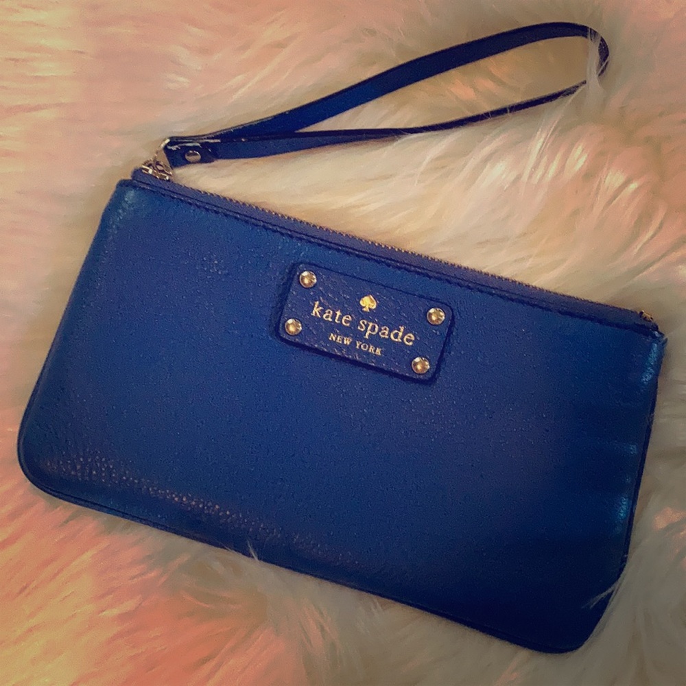 Kate Spade Blue Wristlet